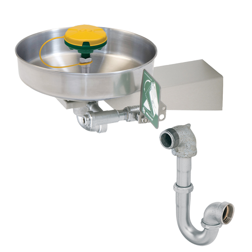 Axion&reg; Eye/Face Wash Station, Wall-Mount Installation, Stainless Steel Bowl Nassau Supply