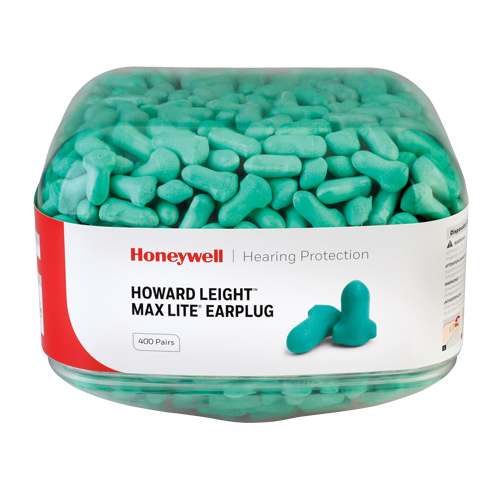 Bouchons d'oreilles Maximum Lite de Howard Leight, Vrac - Contenant Nassau Supply