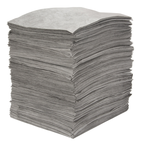 Premium Meltblown Sorbent Pads, Universal, 15" x 18", 30 gal. Absorbancy Nassau Supply