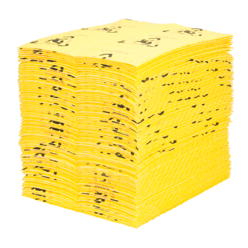 Tampons d'avertissement de premi&egrave;re qualit&eacute; - absorbants haute visibilit&eacute;, Universel, 15" x 18", 24,4 gal. d'absorption Nassau Supply
