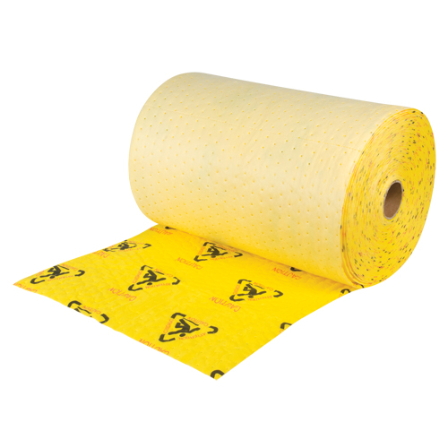 Rouleaux d'avertissement de premi&egrave;re qualit&eacute; - absorbants haute visibilit&eacute;, Lourd, 150' lo x 24" la, Absorption 37,6 gal. Nassau Supply