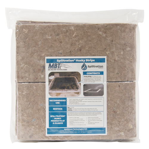 Bandes Husky Spilltration, Huile seulement, 64" x 8", 4 gal. d'absorption Nassau Supply