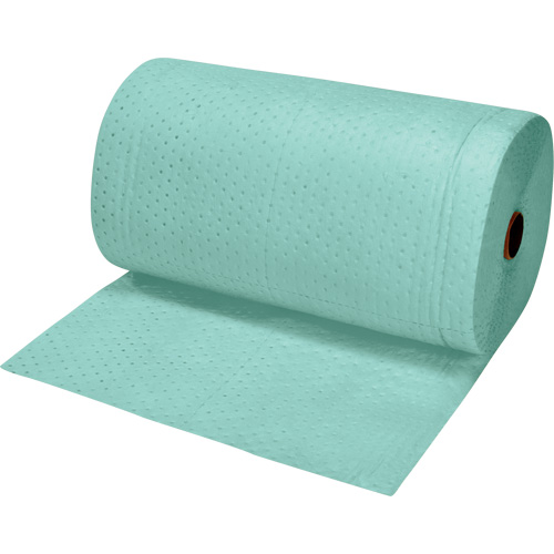Rouleaux absorbants li&eacute;s de premi&egrave;re qualit&eacute;, Lourd, 150' lo x 30" la, Absorption 50 gal. Nassau Supply