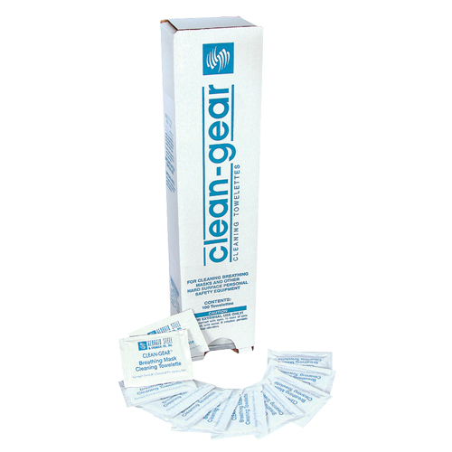 Serviettes nettoyantes pour respirateur, 8" x 5", 100 lingettes Nassau Supply