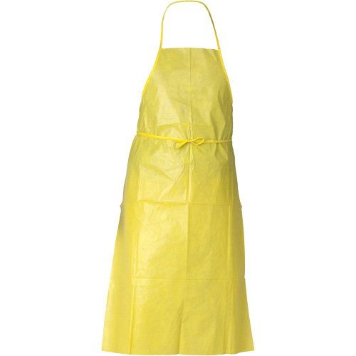 KleenGuard A70 Chemical Spray Protection Apron, Polyethylene, 44" L x 29" W, Yellow Nassau Supply