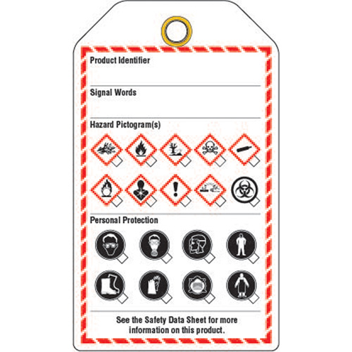 Workplace Tags, Cardstock, 3-3/8" W x 5-3/4" H, English Nassau Supply
