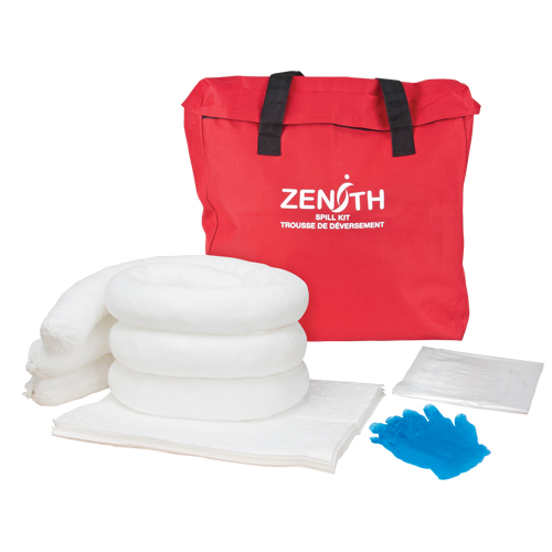 Trousse de lutte contre les d&eacute;versements, Huile seulement, Sac, Absorbance de 5 gal. US Nassau Supply