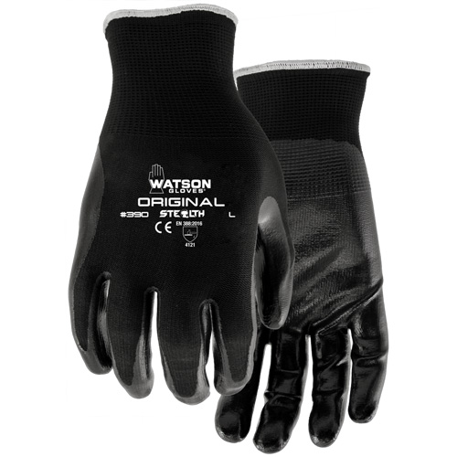 Stealth Original Coated Gloves, 7/Small, Nitrile Coating, 13 Gauge, Nylon Shell Nassau Supply