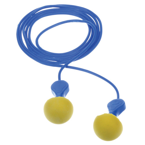 Bouchons d'oreilles d&eacute;tectables E-A-Rsoft Express Pod, Avec cordon, R&eacute;gulier, Vrac - Sachet coussin, NRR dB 23 Nassau Supply