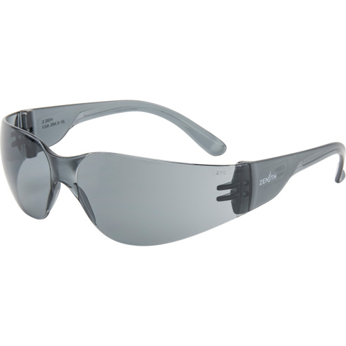 Z600 Series Safety Glasses, Grey/Smoke Lens, Anti-Scratch, ANSI Z87+/Meets/Exceeds CSA Z94.3 Nassau Supply