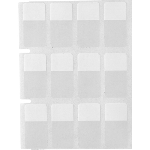 Core Series Self-Laminating Wire & Cable Labels, Vinyl, 0.5" L x 0.75" H, Clear Nassau Supply