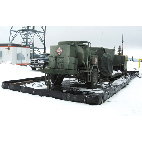Barres L-Rod Insta-Berm, Capacit&eacute; 1122 gal. US, 10' la x 15' lo x 12" h, Support en L Nassau Supply