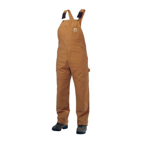 Salopettes en canevas de coton non doubl&eacute;e, Hommes, Grand, Brun Nassau Supply