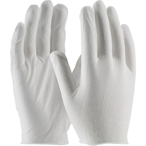 Inspection Gloves, Cotton, Unhemmed Cuff, One Size Nassau Supply