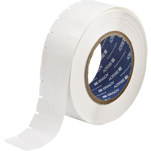 &eacute;tiquettes &agrave; transfert thermique B-461, Polyester, 0,6" lo x 1,625" h, Blanc Nassau Supply