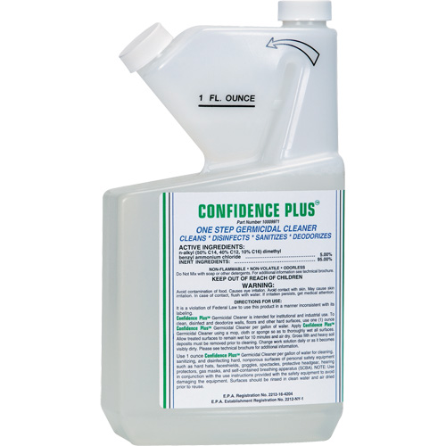 Confidence Plus Germicidal Respirator Cleaner, Liquid Nassau Supply