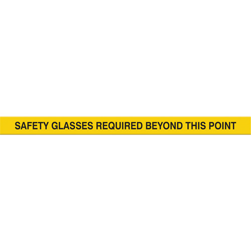 Marqueur robuste pour le sol Tough-Mark, Rectangle, 48" lo x 2" la, Jaune, Poly&eacute;thyl&egrave;ne Nassau Supply