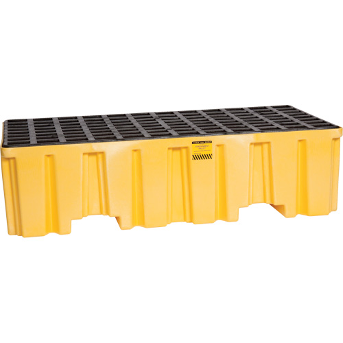 Palette de confinement des d&eacute;versements, Capacit&eacute; de d&eacute;versement 66 gal. US, 26,25" x 51" x 13,75" Nassau Supply