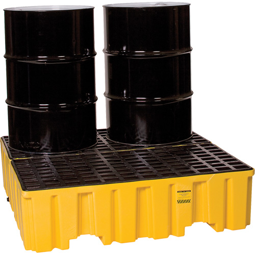 Spill Containment Pallet, 132 US gal. Spill Capacity, 51" x 52.5" x 13.75" Nassau Supply