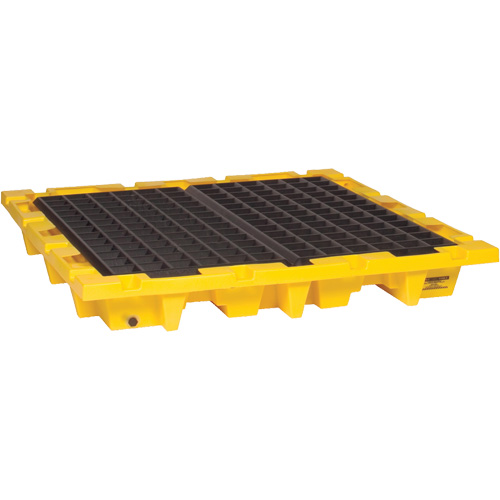 Spill Containment Pallet, 66 US gal. Spill Capacity, 58.5" x 58.5" x 7.75" Nassau Supply