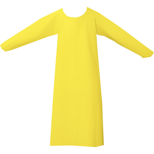 CoverMe Gown, One Size, Yellow, Polyurethane Nassau Supply