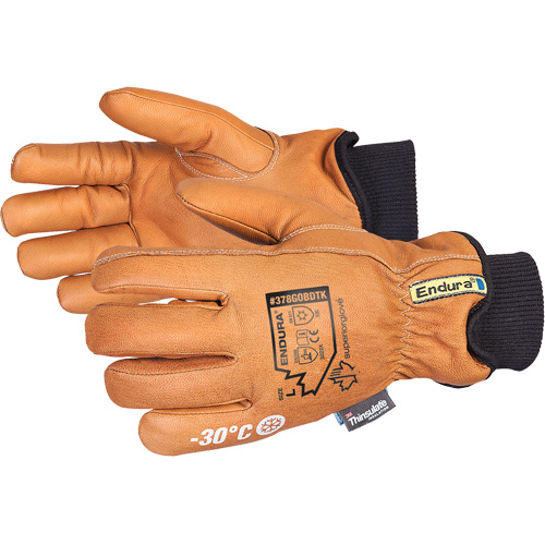 Endura&reg; Deluxe Winter Driver's Glove, X-Small, Grain Goatskin Palm, Thinsulate Inner Lining Nassau Supply