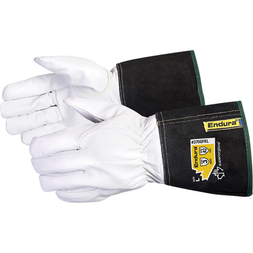 Endura&reg; TIG Welding Gloves, Grain Goatskin, Size Medium Nassau Supply
