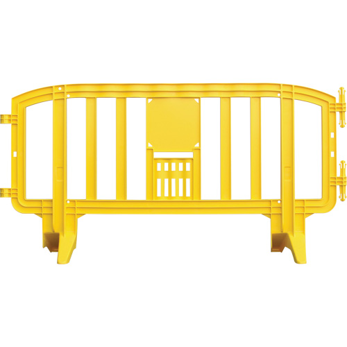 Movit Barricade, Interlocking, 78" L x 39" H, Yellow Nassau Supply