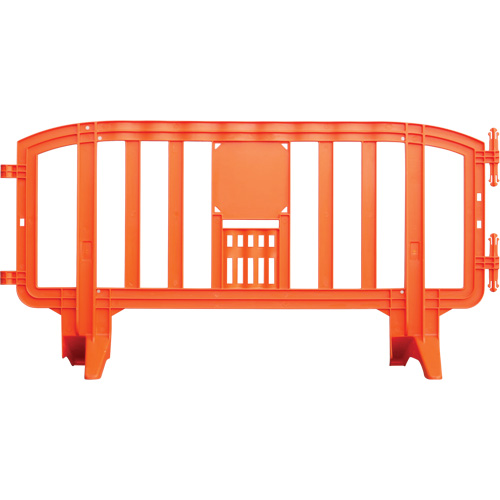 Barricade Movit, Emboîtables, 78" lo x 39" h, Orange Nassau Supply