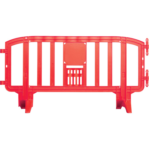 Movit Barricade, Interlocking, 78" L x 39" H, Red Nassau Supply