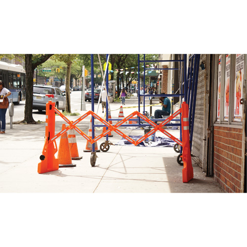 Multi-Gate Barricade, 43" H x 90" L, Orange Nassau Supply