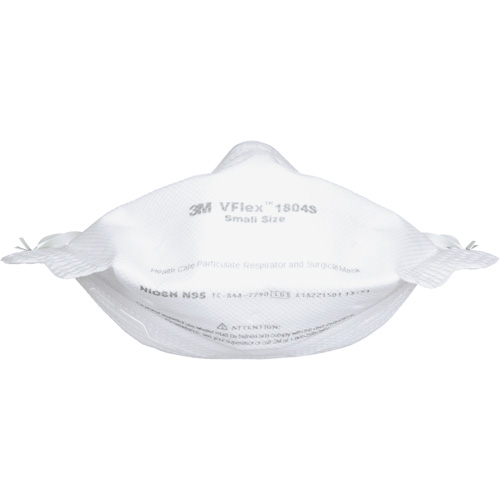 Respirateur et masque chirurgical VFlex contre les particules en sant&eacute;, N95, Certifi&eacute; NIOSH, Petit Nassau Supply