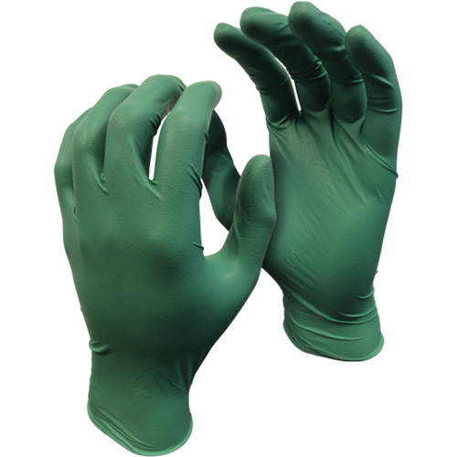 5559PF Green Monkey Gloves, Small, Nitrile, 4-mil, Powder-Free, Green Nassau Supply
