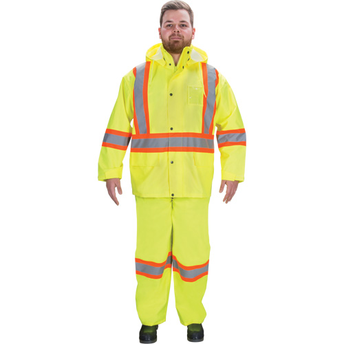 V&ecirc;tements imperm&eacute;ables RZ1000, Polyester, Petit, Jaune lime haute visibilit&eacute; Nassau Supply