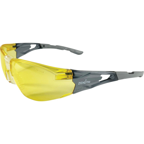 Lunettes de s&eacute;curit&eacute; s&eacute;rie Z2900, Lentille Ambr&eacute;e, Anti-&eacute;gratignures, ANSI Z87+/R&eacute;pond ou surpasse la norme CSA Z94.3 Nassau Supply