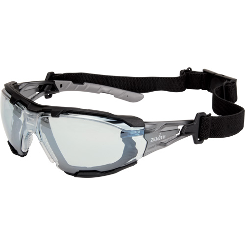 Z2900 Series Safety Glasses with Foam Gasket, Indoor/Outdoor Mirror Lens, Anti-Scratch, ANSI Z87+/Meets/Exceeds CSA Z94.3 Nassau Supply