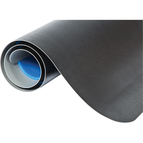WD Elegance Anti-Microbial Mats, Smooth, 2' x 3' x 9/16", Black, Vinyl Nassau Supply