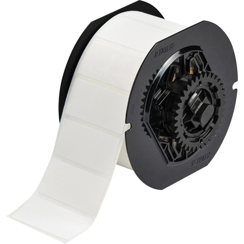 B33 Series Printer Labels, Paper, 2" L x 1" H, White Nassau Supply