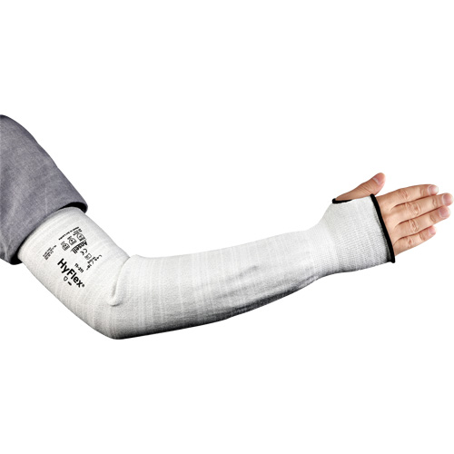Manchon &eacute;troit r&eacute;sistant aux coupures HyFlex s&eacute;rie 11-211, Intercept, 18", ASTM ANSI niveau A2/EN 388 niveau 2, Gris Nassau Supply