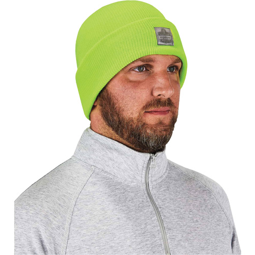 Bonnet en tricot c&ocirc;tel&eacute; N-Ferno, Taille unique, Vert lime haute visibilit&eacute; Nassau Supply