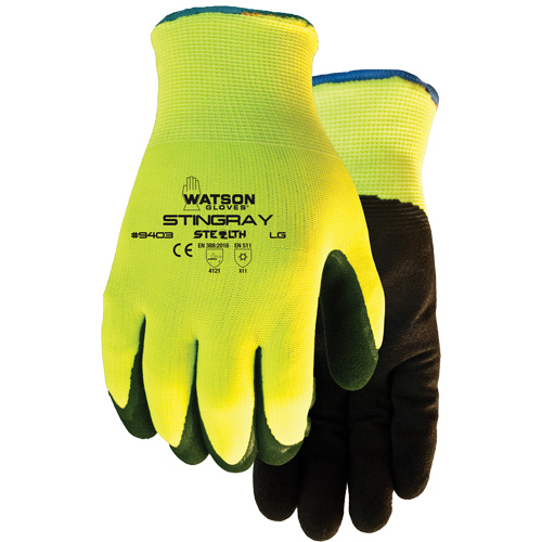 Gants isol&eacute;s Stealth Stingray, Grand, R&ecirc;vetement Nitrile, Calibre 13, Enveloppe en Polyester Nassau Supply