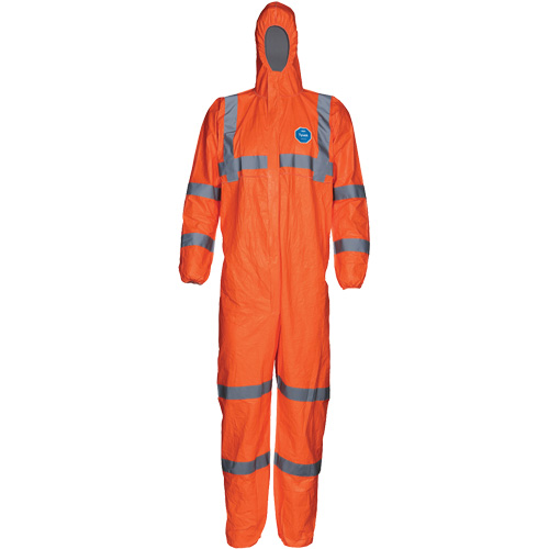 HV High Visibility Coveralls with Hood, Small, Orange, Tyvek&reg; 500 Nassau Supply