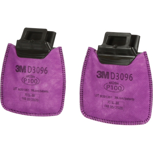 Filtre Secure Click, Filtre contre les particules avec suppresion de vapeurs nuisibles, Gaz acide/P100 Nassau Supply