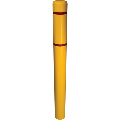Couvre-bollard, 6" dia. x 52" l, Jaune Nassau Supply