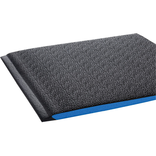 Wear-Bond Comfort-King Ergonomic Mats, Pebbled, 2' x 3' x 9/16", Black, Vinyl Foam Nassau Supply