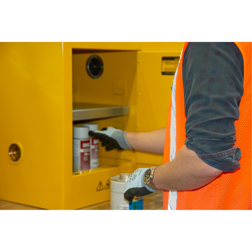 Flammable Storage Cabinet, 4 gal., 1 Door, 17" W x 22" H x 18" D Nassau Supply