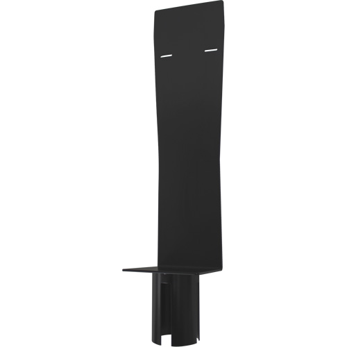 Porte-distributeur pour poteaux de barri&egrave;re pour le contr&ocirc;le des foules, Noir Nassau Supply