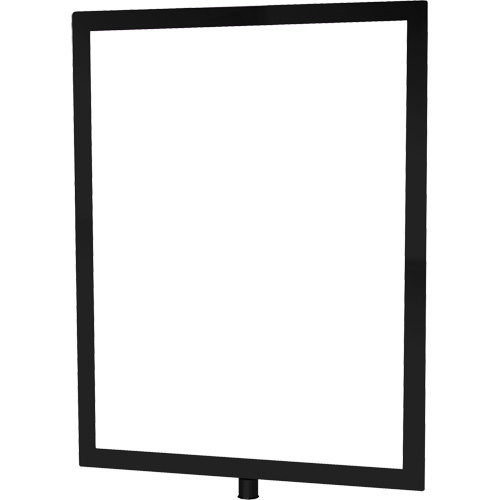Porte-enseigne vertical robuste pour montant classique, Noir Nassau Supply