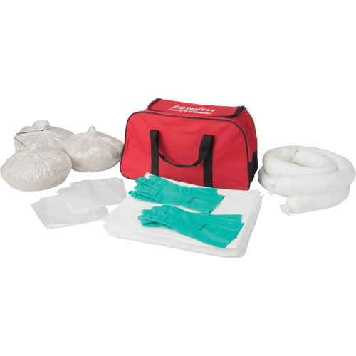 Trousse de lutte contre les d&eacute;versements, Huile seulement, Sac, Absorbance de 10 gal. US Nassau Supply