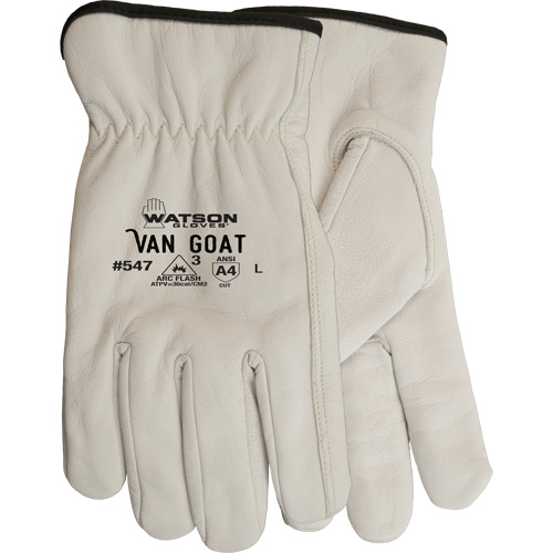 Van Goat Cut Resistant Work Gloves, Large, 36 cal/cm², Level 3, NFPA 70E Nassau Supply